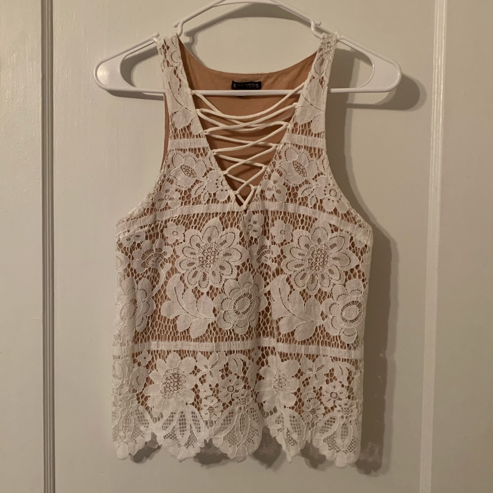 EXPRESS Lace Tank Top